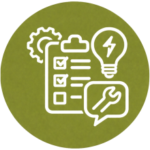 Icono representativo de todos los servicios ofrecidos por la empresa de gestión de comunidades